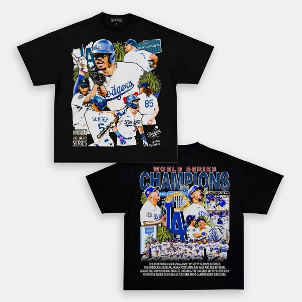 2020 WORLD SERIES CHAMPS - DODGERS TEE - [DS] - Image 3