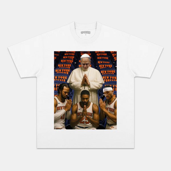 NEW POPE & New York Knicks TEE - Image 3
