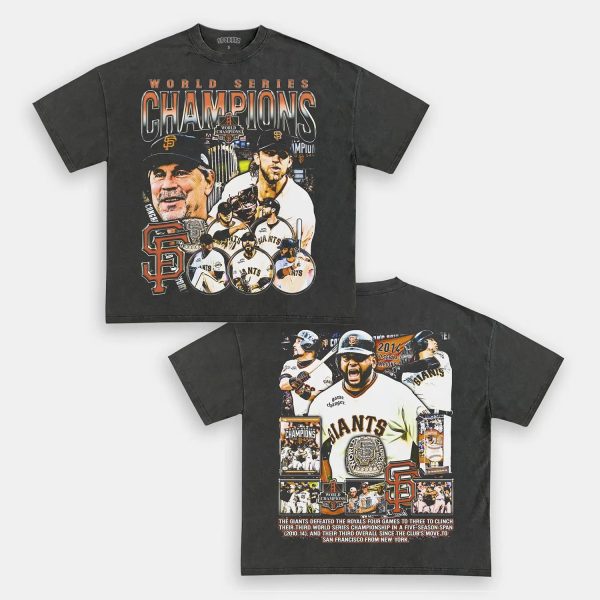 2014 WORLD SERIES CHAMPS - GIANTS TEE - [DS] - Image 4
