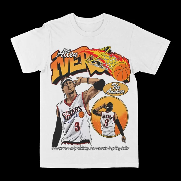 Allen Iverson "Practice" Graphic Tee - Image 2