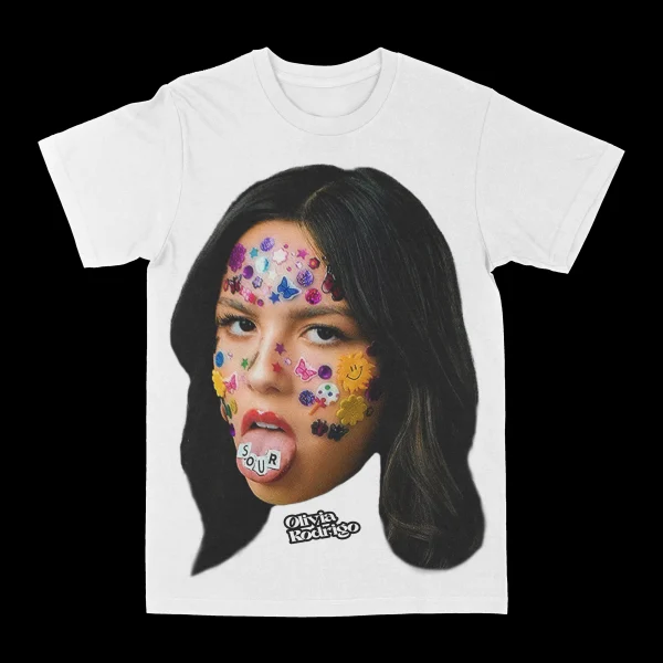 Olivia Rodrigo "Big Face" Graphic Tee - Image 2