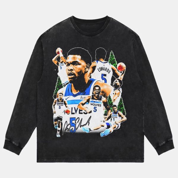 ANTHONY EDWARDS 4.24-2  LONG SLEEVE - Image 2