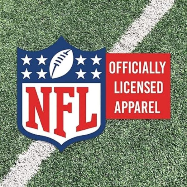 NFL Men's Officially Licensed Gray Team Color Primary Logo Arched Wordmark Performance Crewneck Short Sleeve T-Shirt - Image 4