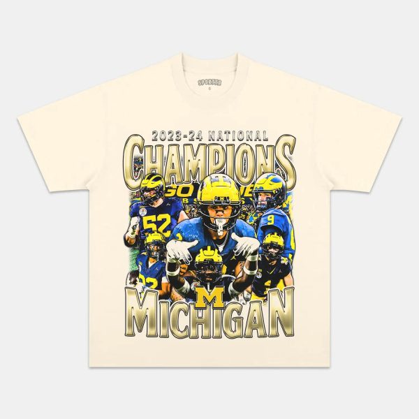 2023-24 NATIONAL CHAMPS - MICHIGAN V2 TEE - Image 4
