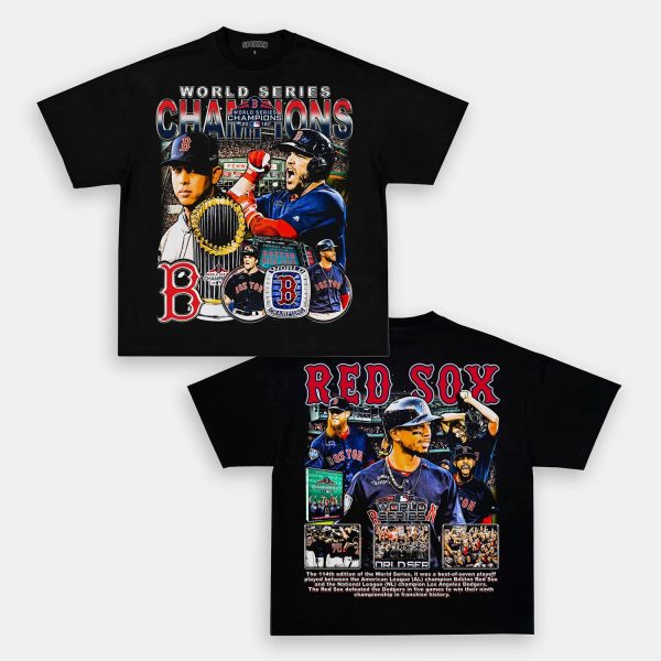 2018 WORLD SERIES CHAMPS - RED SOX TEE - [DS] - Image 4