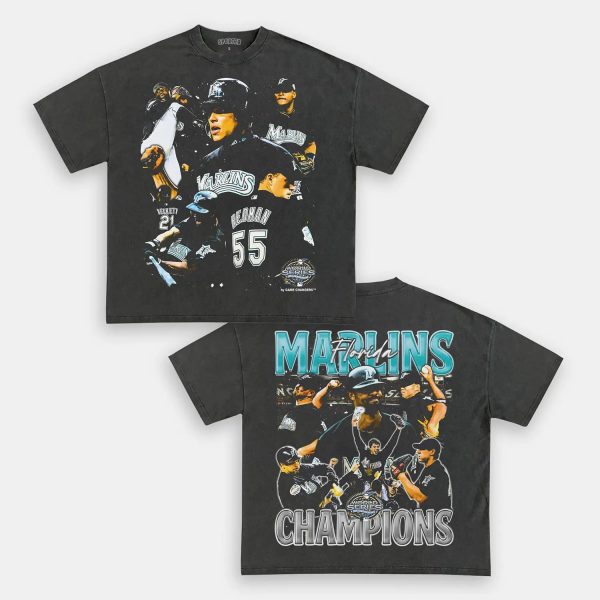 2003 WORLD SERIES CHAMPS  MARLINS TEE  [DS] - Image 4