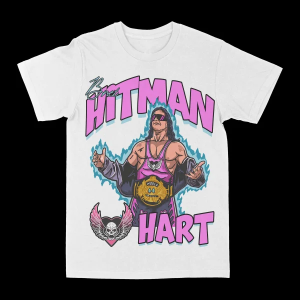 Bret "Hitman" Hart Graphic Tee - Image 2