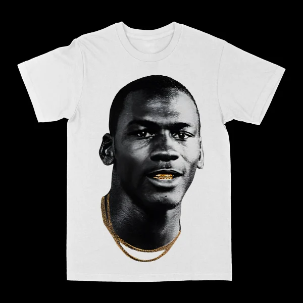 Michael Jordan "Gold Grill" Graphic Tee - Image 2