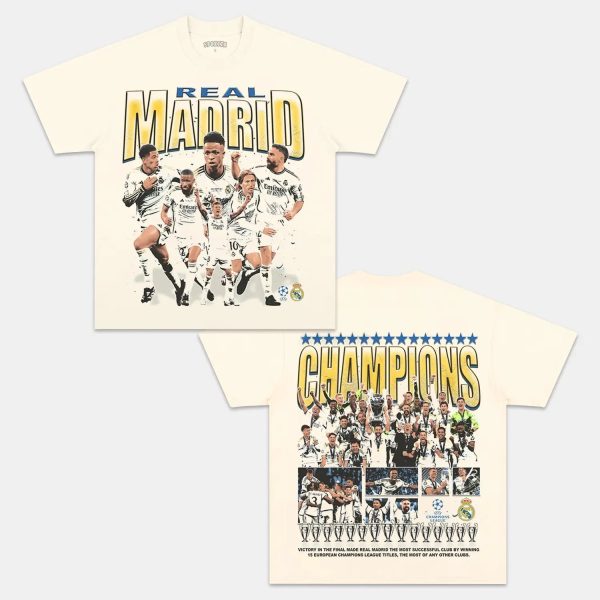 2024 UCL CHAMPS - REAL MADRID TEE - Image 4