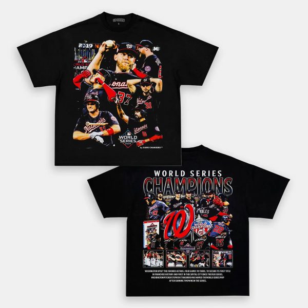 2019 WORLD SERIES CHAMPS - NATIONALS TEE - [DS] - Image 4
