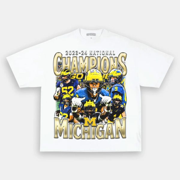2023-24 NATIONAL CHAMPS - MICHIGAN V2 TEE - Image 2