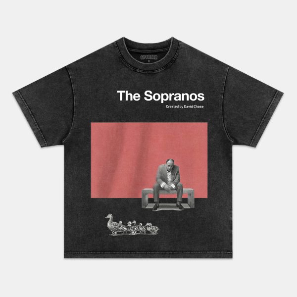 RETRO STYLE SOPRANOS GRAPHIC T-SHIRT - Image 3