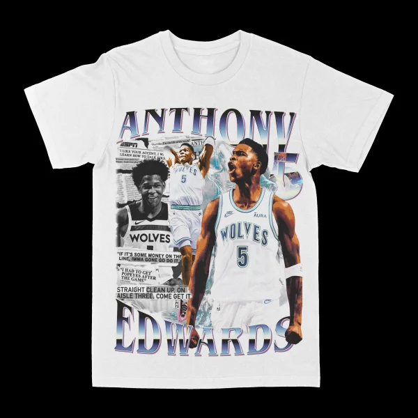 Anthony Edwards "Newspaper" Graphic Tee - Image 2