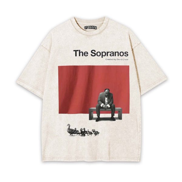 RETRO STYLE SOPRANOS GRAPHIC T-SHIRT - Image 2