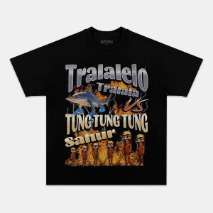 TRALALERO TRALALA  VS TUNG TUNG SAHUR TEE