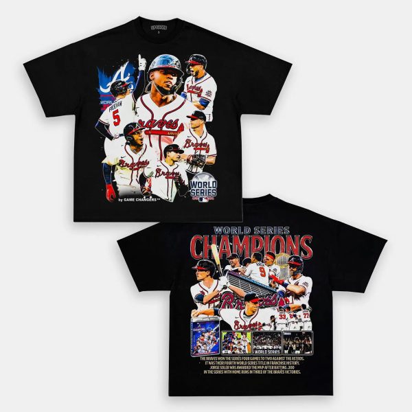2021 WORLD SERIES CHAMPS - BRAVES TEE - [DS] - Image 4