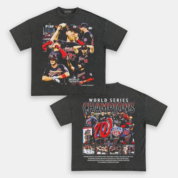 2019 WORLD SERIES CHAMPS - NATIONALS TEE - [DS] - Image 3