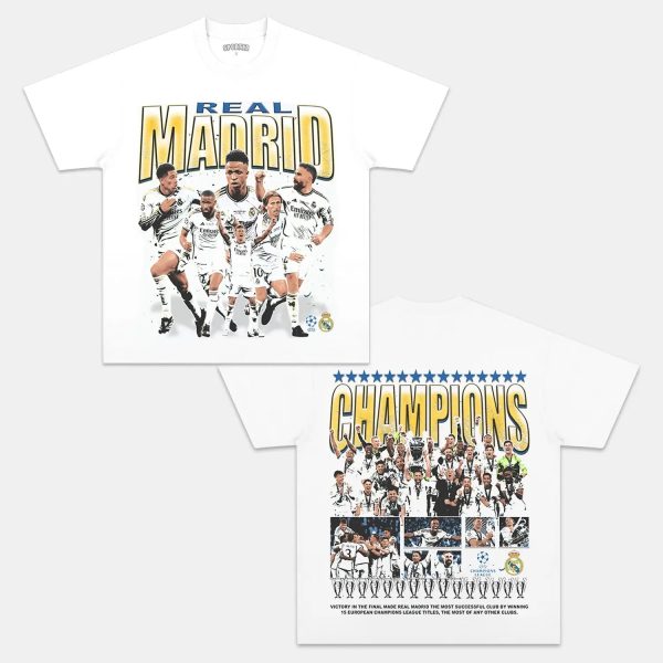 2024 UCL CHAMPS - REAL MADRID TEE - Image 2