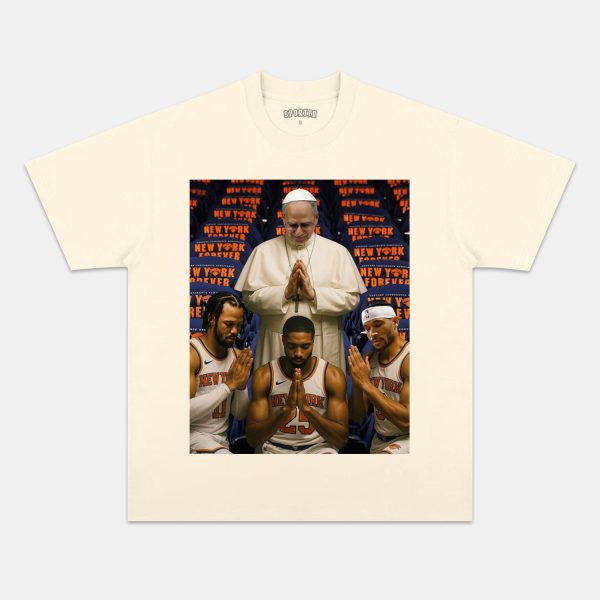 NEW POPE & New York Knicks TEE - Image 4