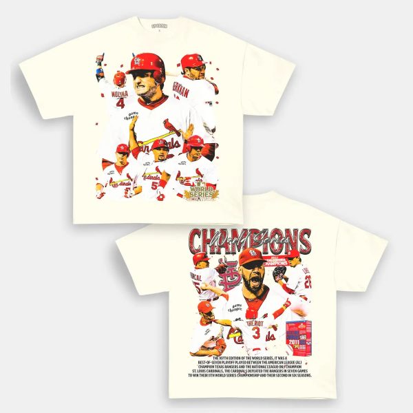 2011 WORLD SERIES CHAMPS - CARDINALS TEE - [DS] - Image 3