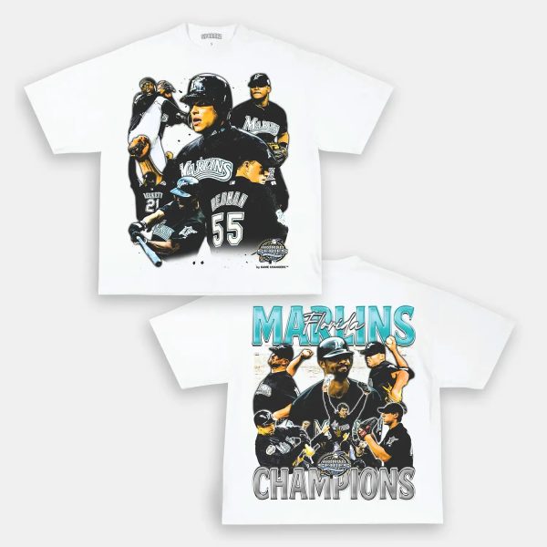 2003 WORLD SERIES CHAMPS  MARLINS TEE  [DS] - Image 2