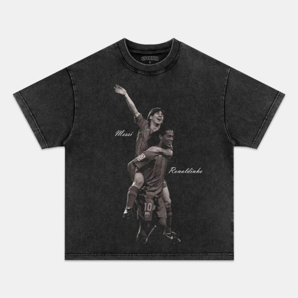LIONEL MESSI AND RONALDINHO TEE - Image 2