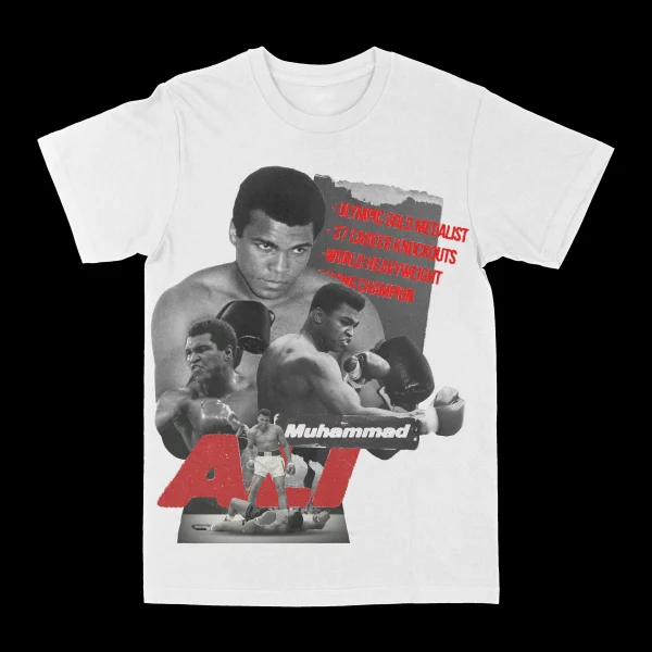 Muhammad Ali Stats Graphic Tee - Image 2