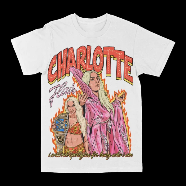Charlotte Flair "Who Am I" Graphic Tee - Image 2