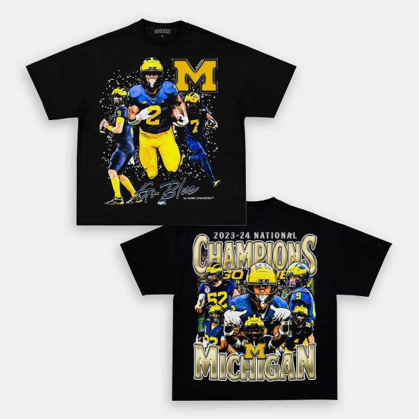 2023-24 NATIONAL CHAMPS - MICHIGAN TEE - Image 2