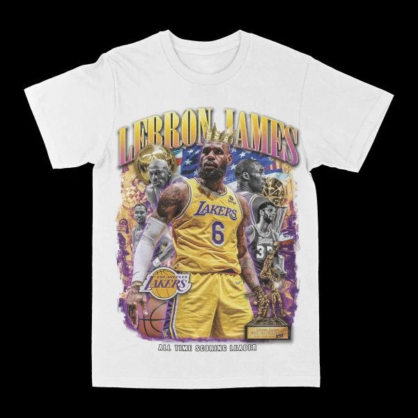 Lebron James All Time Leading Scorer Graphic Tee - Image 2