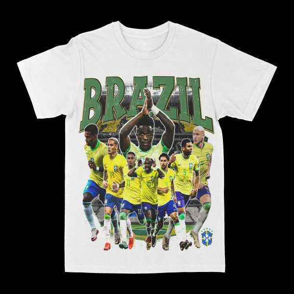 Brazil Soccer Graphic Tee - Image 2