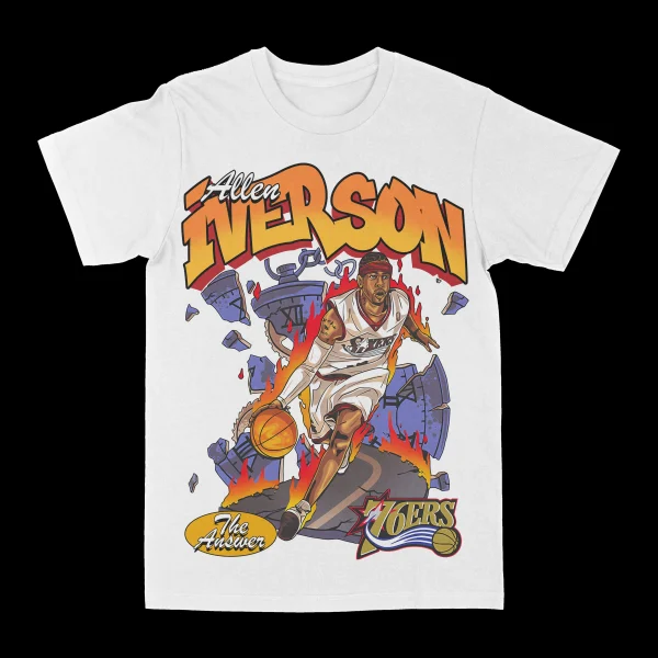 Allen Iverson "The Answer" Graphic Tee - Image 2