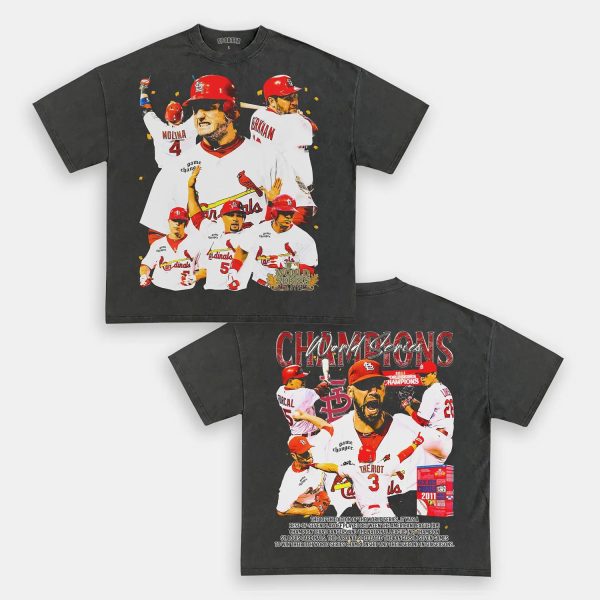2011 WORLD SERIES CHAMPS - CARDINALS TEE - [DS] - Image 4
