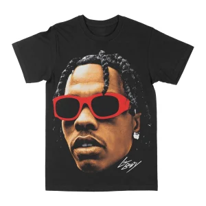 Lil Baby "Big Face Red Shades" Graphic Tee