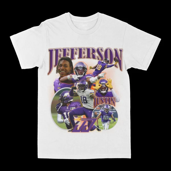 Justin Jefferson Graphic Tee - Image 2