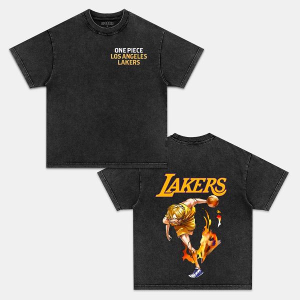 LOSANGELES LAKERS & ONE PIECE SANJI TEE - Image 2