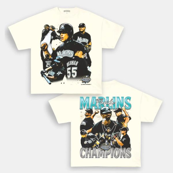 2003 WORLD SERIES CHAMPS  MARLINS TEE  [DS] - Image 3