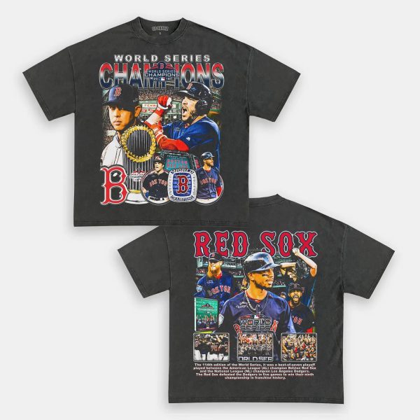 2018 WORLD SERIES CHAMPS - RED SOX TEE - [DS] - Image 2