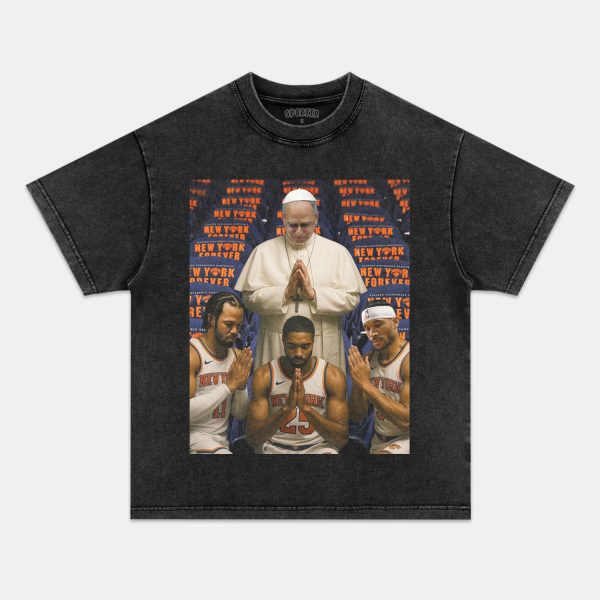NEW POPE & New York Knicks TEE - Image 2