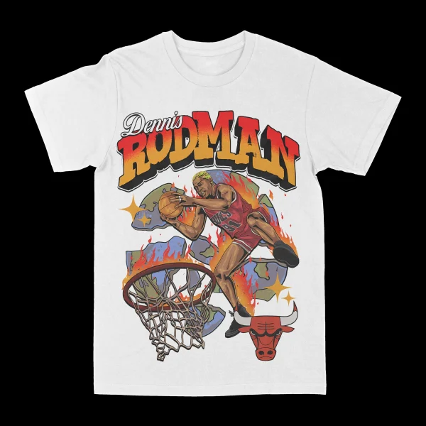 Dennis Rodman "Broken Earth" Graphic Tee - Image 2