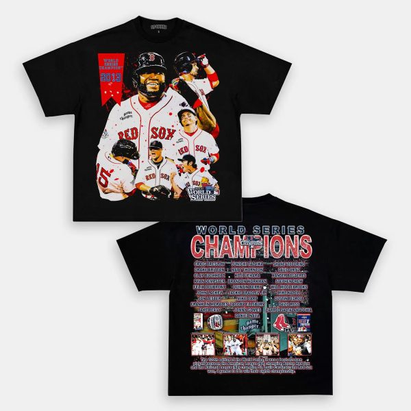 2013 WORLD SERIES CHAMPS - RED SOX TEE - [DS] - Image 2